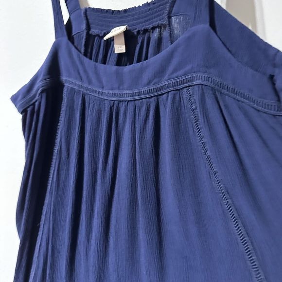 Knox Rose Maxi Dress Women’s Plus Size 4X Navy Blue Mumu Crochet Trim Sharkbite - Picture 3 of 6